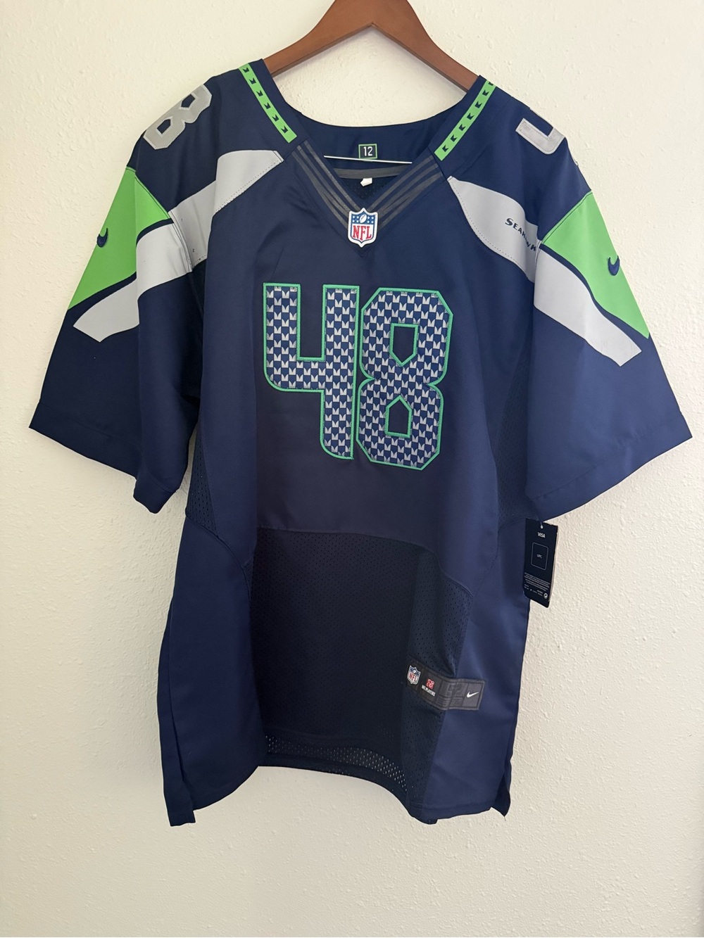NWT Nike Elite Seattle Seahawks Nolan Frese #48 Jersey Men’s 52 2XL